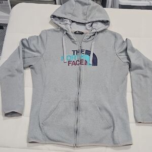 The North Face Womens Gray Full-Zip Hoodie